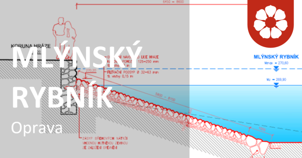 Ilustrační obrázek k projektu Oprava Mlýnského rybníka