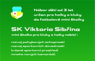Nábor - SK Viktoria Sibřina a fotbalová školka