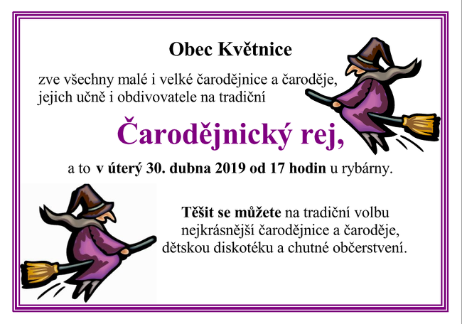 čarodějnice 2019